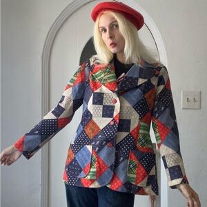 SOLD. Vibrant Patchwork Women's Blazer
